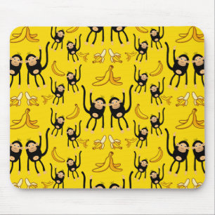 Mousepad Macaco Cinto E Impressão De Banana