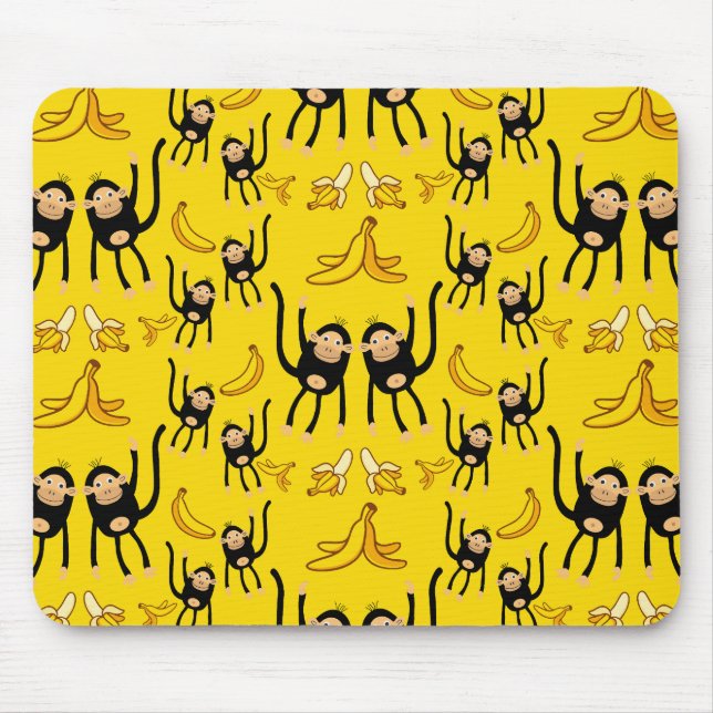 Mousepad Macaco Cinto E Impressão De Banana (Frente)