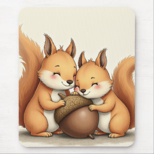 Mousepad macaco de rato de esquilo de bebê fofo