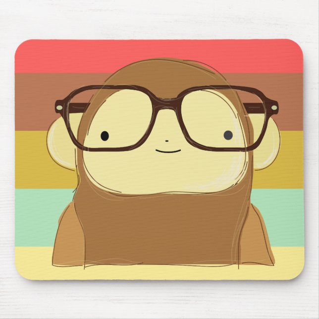 Mousepad macaco do nerd (Frente)