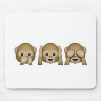 Mousepad Macaco-Emoji - desenhos animados de riso do macaco