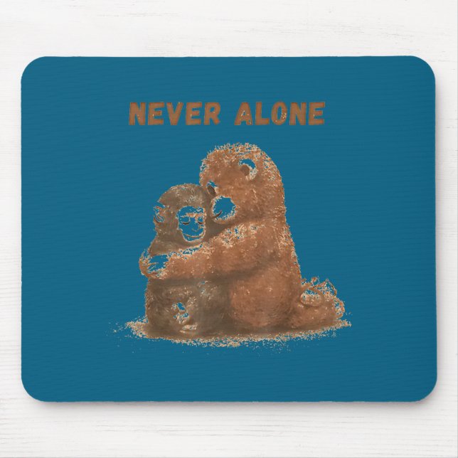 Mousepad macaco golpeado meme de animal  (Frente)