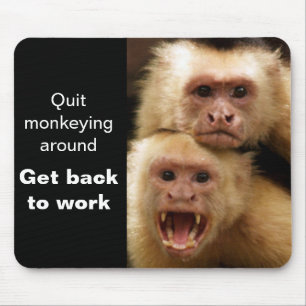 Mousepad Macaco Motivacional