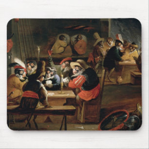 Mousepad Macacos em uma taberna, detalhe do jogo de cartas