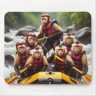 Mousepad Macacos-prego-aventureiros Brancos