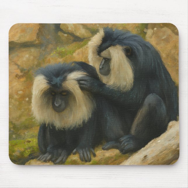 Mousepad Macaque Bond - Ritual de Alinhamento (Frente)