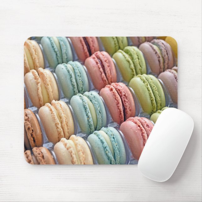 Mousepad Macarões Coloridos (Com mouse)