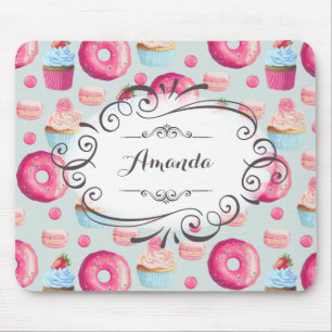 Mousepad Macarões E Cupcakes Do Rosquinha Personalizados