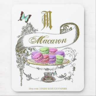 Mousepad Macaron, Pad de Mouse Francês Inspirado