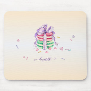 Mousepad Macarons de aguarela modernos e fixes