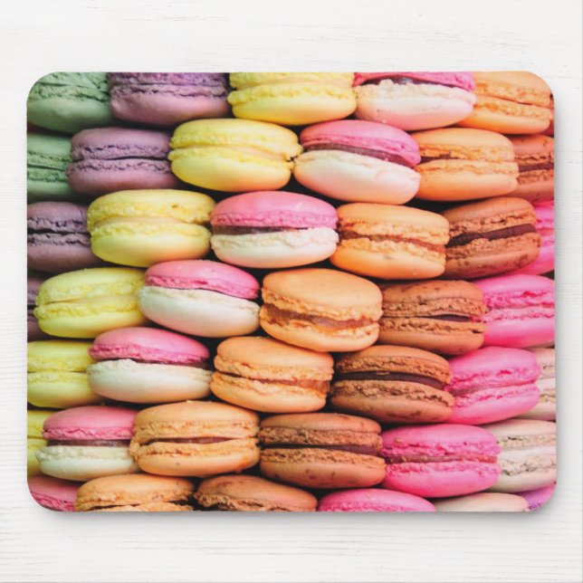 Mousepad Macaroons coloridos (Frente)