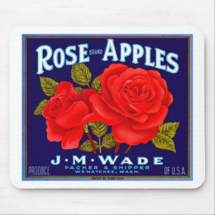Mousepad Maçãs de Marca Rosa