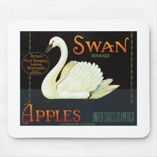 Mousepad Maçãs de Marca Swan (Frente)
