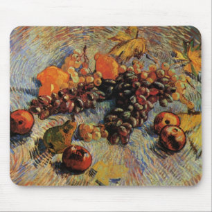 Mousepad Maçãs, peras, limões, uvas de Vincent van Gogh