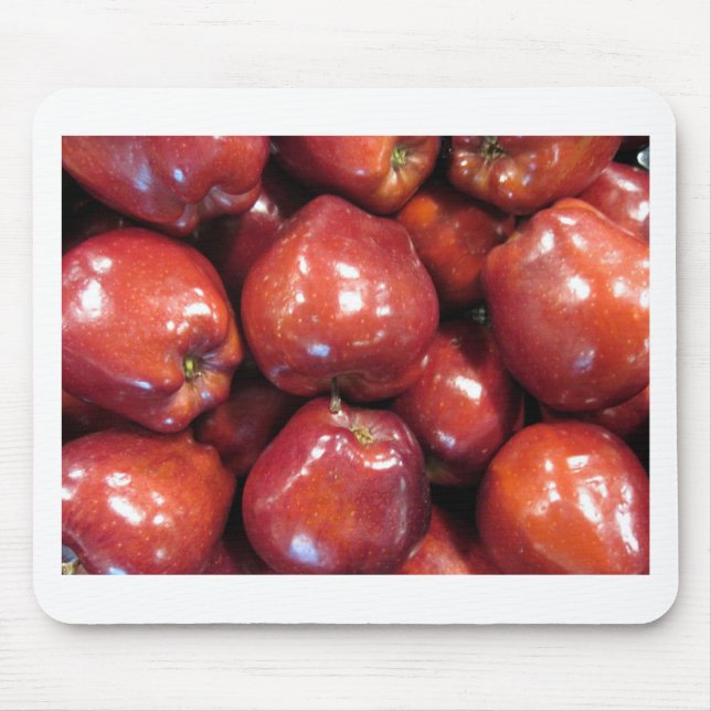 Mousepad Maçãs Vermelhas Escuras (Frente)