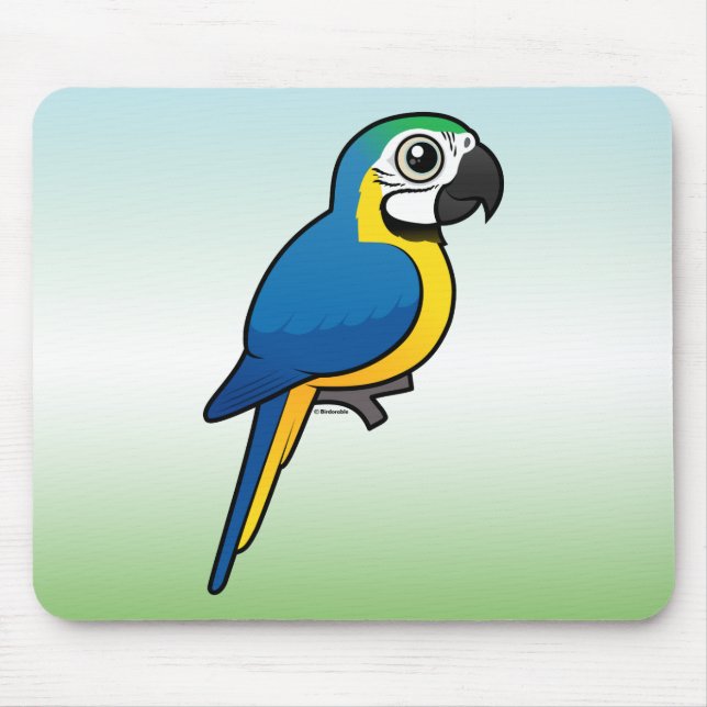Mousepad Macaw Azul-e-amarelo (Frente)