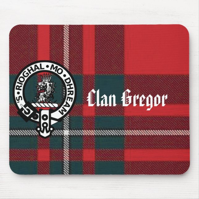 Mousepad MacGregorPlay, Crachá Gregor, Clan Gregor (Frente)
