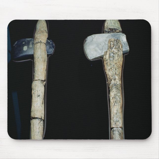 Mousepad Machados de pedra, pré-históricos (Frente)