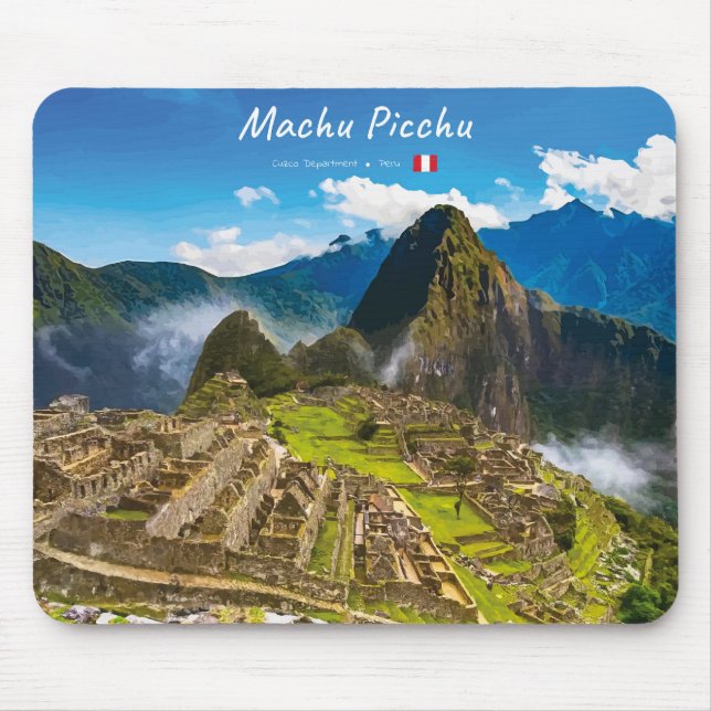 Mousepad Machu Picchu, Peru - Ruínas da Cidadela Inca (Frente)