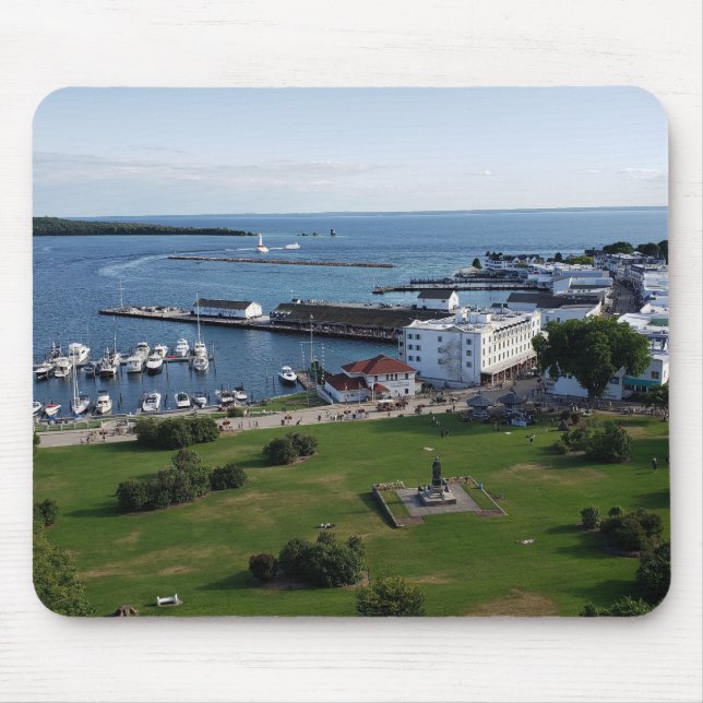 Mousepad Mackinac Island & Harbor, Michigan (Frente)