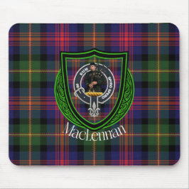 Mousepad MacLennan Scottish Clan Tartan & Crest