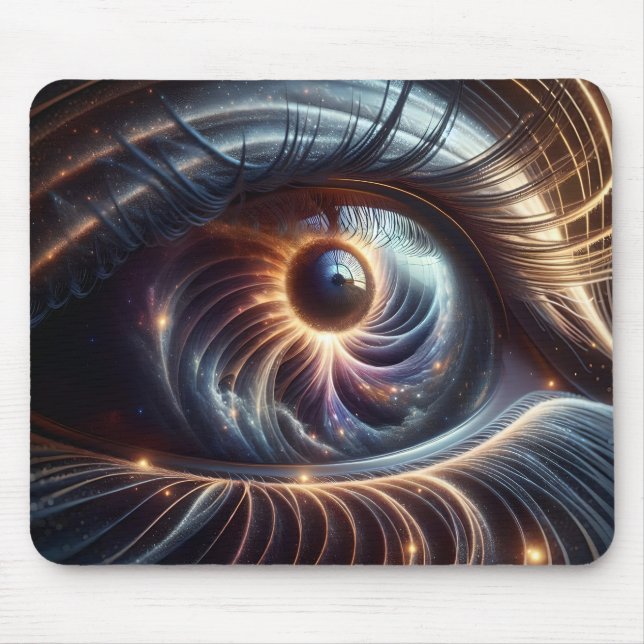 Mousepad Macro Shot of Eye Space Galaxy Digital (Frente)