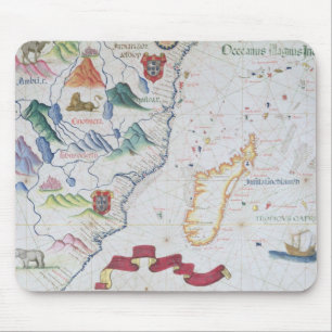 Mousepad Madagascar e litoral africano do leste