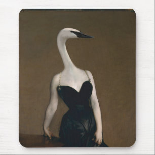 Mousepad Madame X tem um bloco de pescoço Swanlike