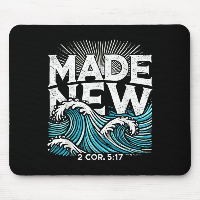 Mousepad Made New Baptized Baptism  (Frente)