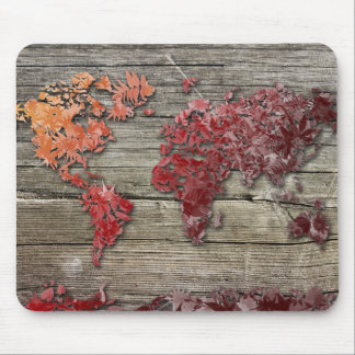Mousepad madeira 9 do mapa do mundo