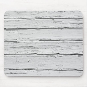 Mousepad Madeira Branca De Couro