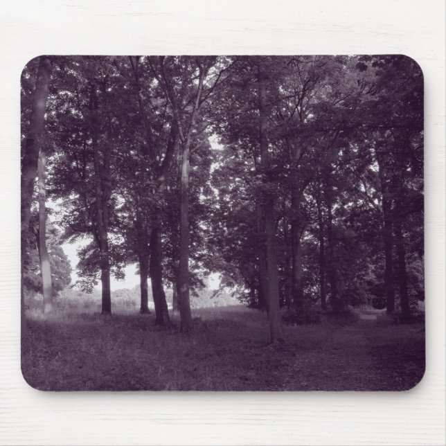 Mousepad Madeira, Bute Park Cardiff - Roxo tonado BW (Frente)