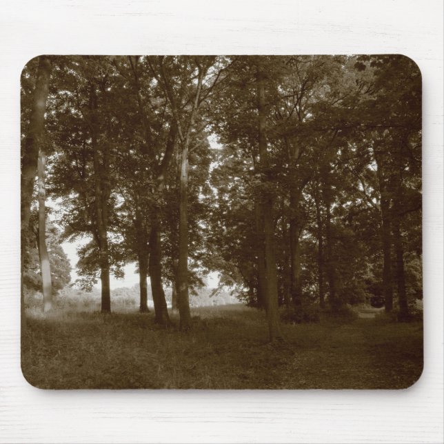 Mousepad Madeira, Bute Park Cardiff - Sepia tonada BW (Frente)