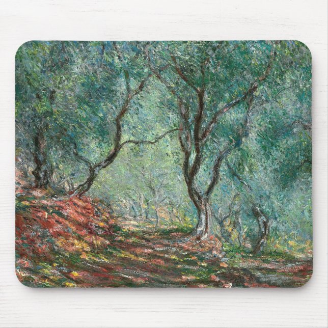 Mousepad Madeira de oliveira nos Jardins Moreno (por Monet) (Frente)