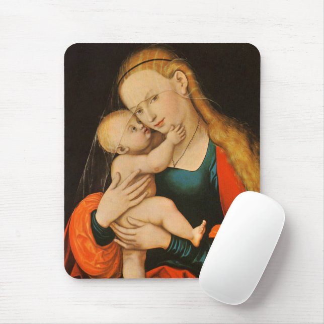 Mousepad Madona e Menino (Com mouse)