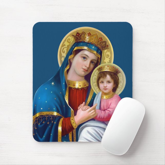 Mousepad Madona e Menino (Com mouse)