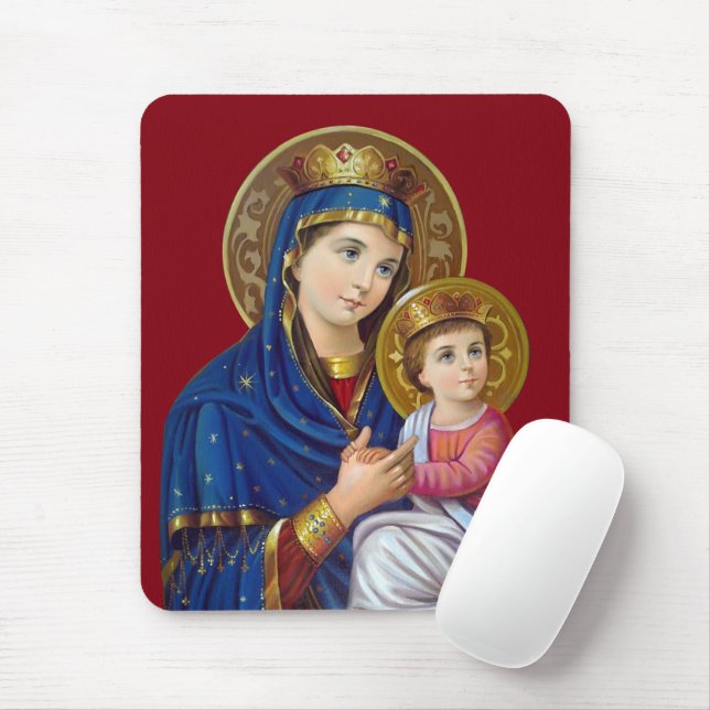 Mousepad Madona e Menino (Com mouse)