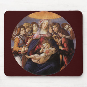 Mousepad Madona e Menino com Anjos por Sandro Botticelli