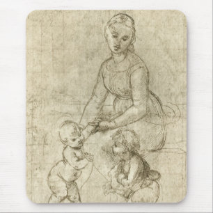 Mousepad Madonna, Cristo e São João Batista por Rapahel