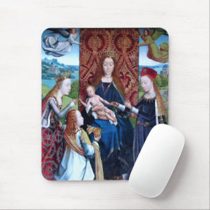 Mousepad Madonna e Child com 3 Santos (detalhe; M 070)