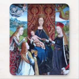 Mousepad Madonna e Child com 3 Santos (detalhe; M 070)