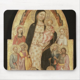 Mousepad Madonna e criança Enthroned