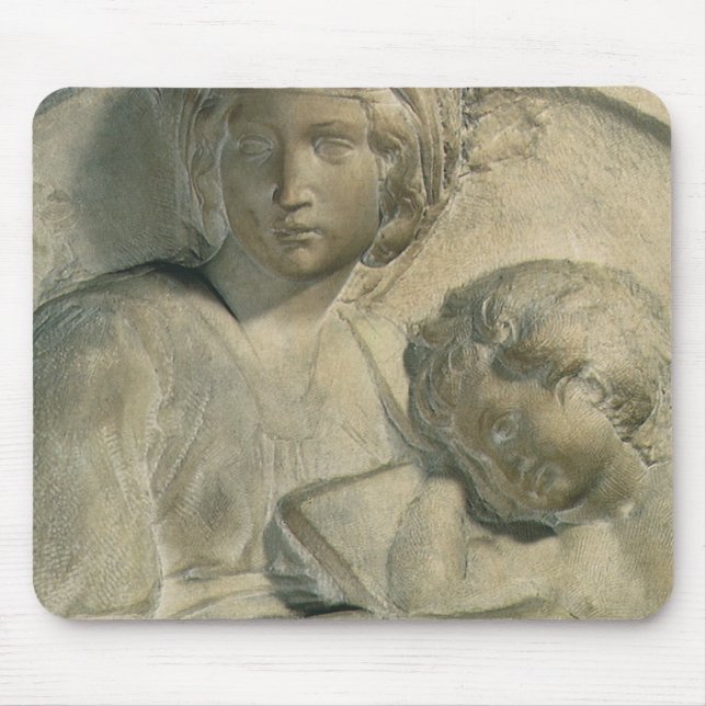 Mousepad Madonna e Criança, Tondo Pitti por Michelangelo (Frente)