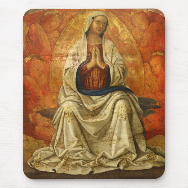Mousepad Madonna em Gloria (Virgem Maria Enthroned) (Frente)