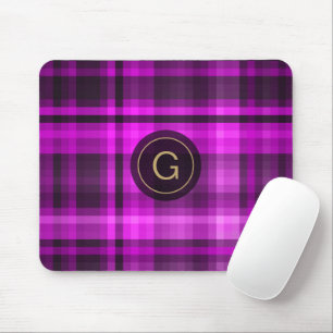 Mousepad Madras Hot Pink Girly Patterno Personalizado Inici