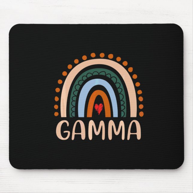 Mousepad Madre Art | Gama Arco-Íris Vovó Bonita Aniversário (Frente)