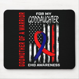 Mousepad Madrinha De Um Guerreiro Filha Chd Sensibilização