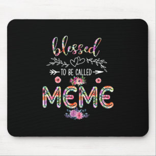 Mousepad Mãe Abençoada Por Ser Chamada Mãe E Flor Memorial