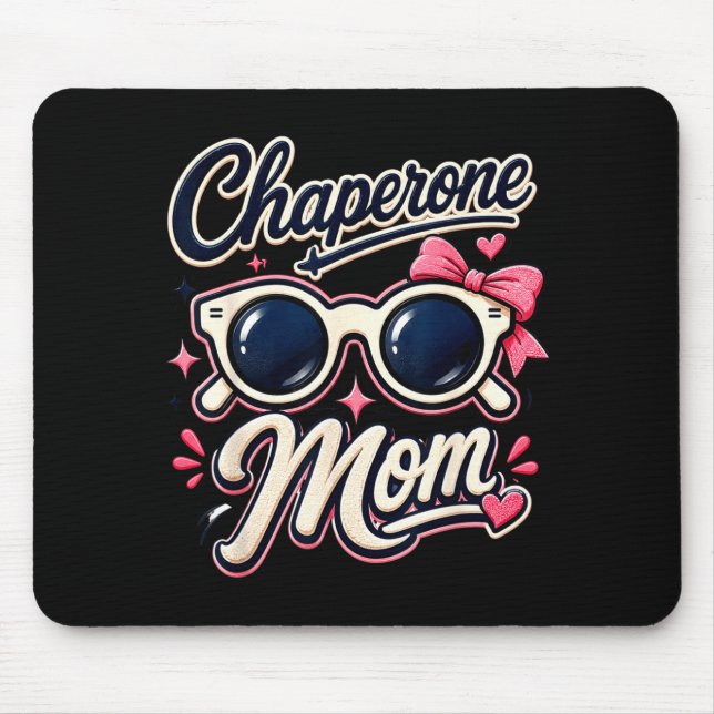 Mousepad Mãe acompanhante óculos de sol retrô escola mesmo (Frente)