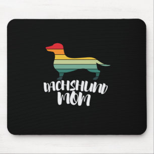 Mousepad Mãe Art Vintage Dachshund Mãe